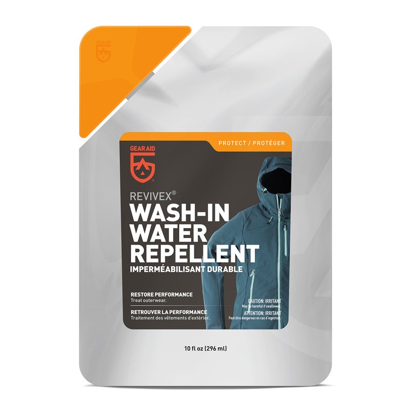 GEAR AID Wash-in Water Repellent, Long-Lasting Waterproofing for Snow and Rain Outdoor Gear, Concentrated Formula, Durable Protection Against The Elements, 10 Fl oz - Image 1